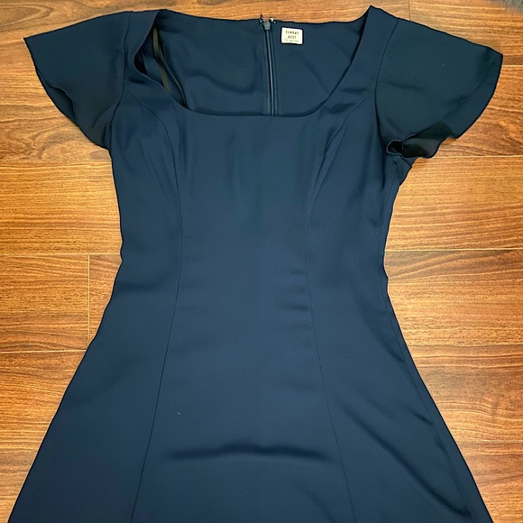 Navy Blue Square Neck Dress (Aritzia’s Sunday Best) - Picture 2 of 2